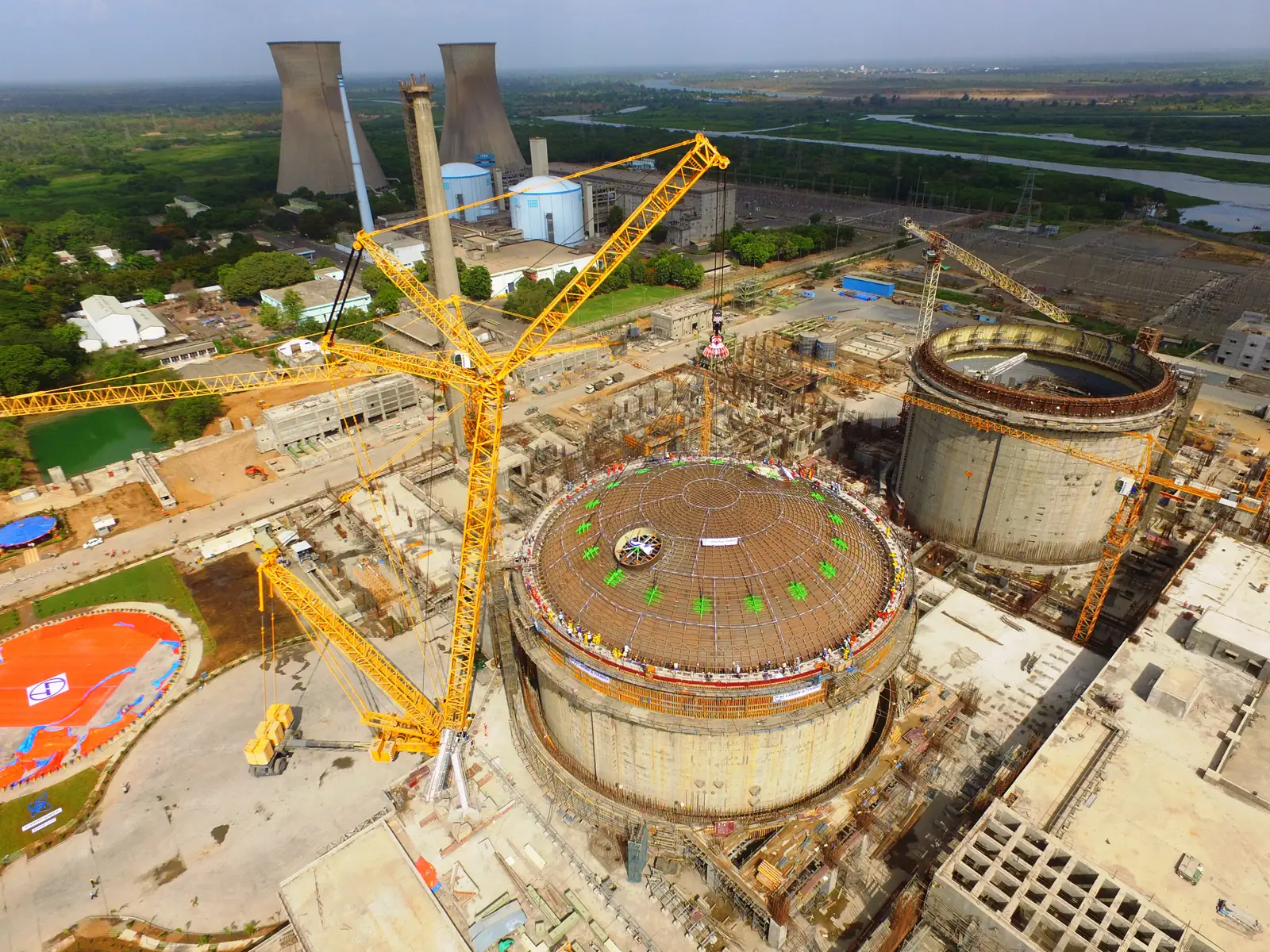 A pressurised heavy water reactor under construction at Kakrapar, Gujarat